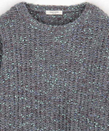 彩色紗點針織套頭衫