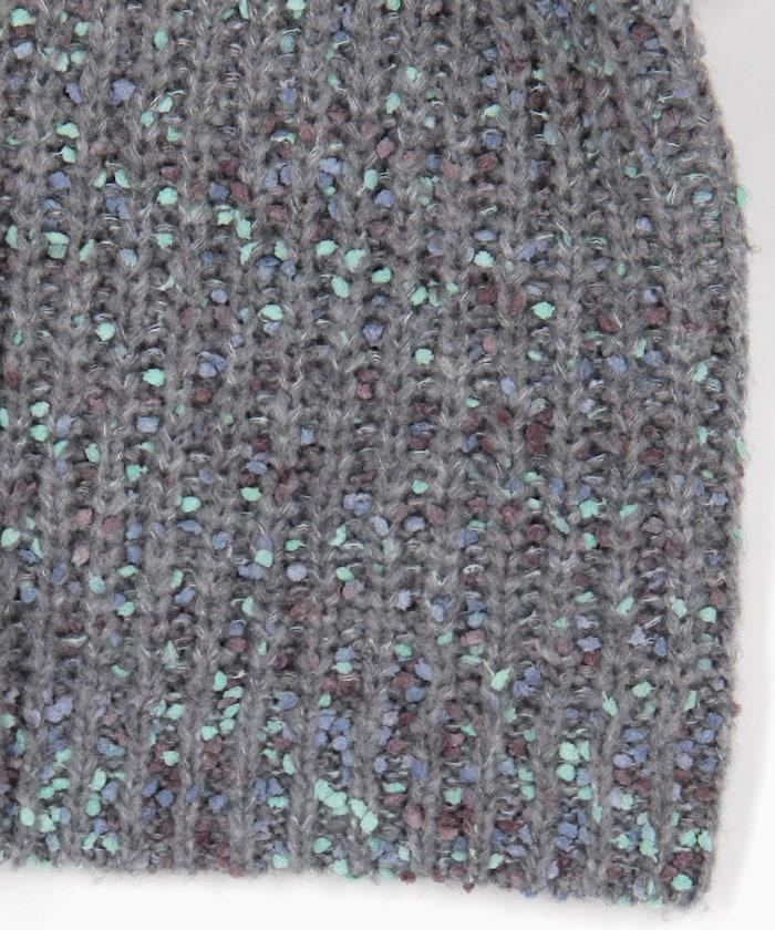 彩色紗點針織套頭衫