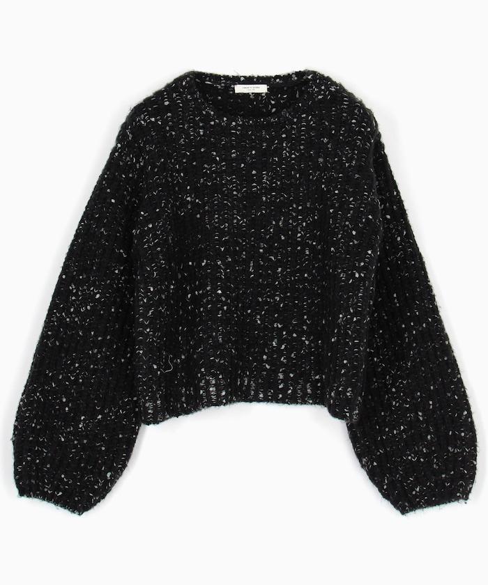 彩色紗點針織套頭衫