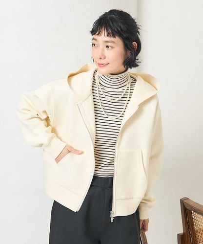 【套裝商品】粘合短款拉鍊連帽衛衣長褲套裝