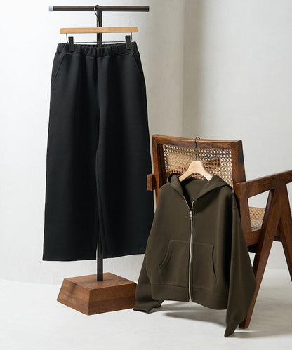 【套裝商品】粘合短款拉鍊連帽衛衣長褲套裝