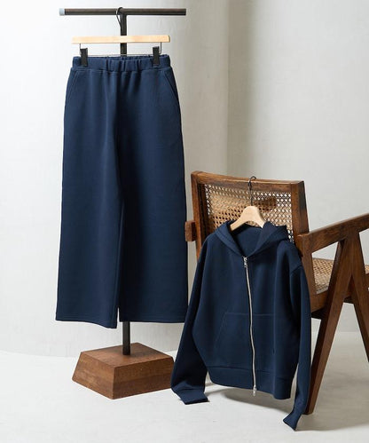 【套裝商品】粘合短款拉鍊連帽衛衣長褲套裝