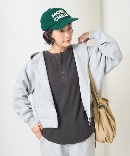 【套裝商品】粘合短款拉鍊連帽衛衣長褲套裝