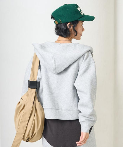 【套裝商品】粘合短款拉鍊連帽衛衣長褲套裝