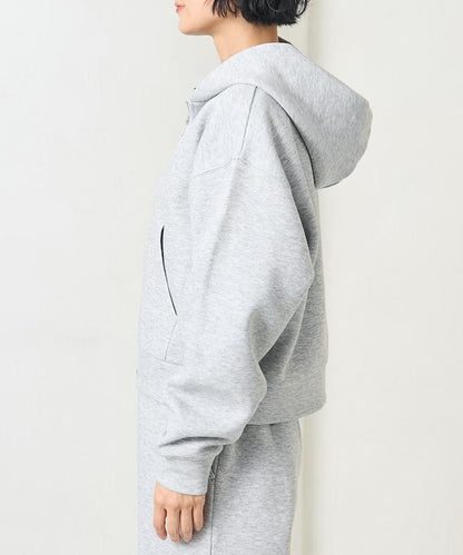 【套裝商品】粘合短款拉鍊連帽衛衣長褲套裝