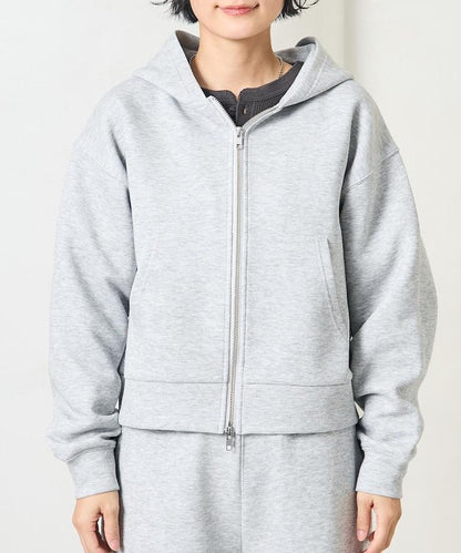 【套裝商品】粘合短款拉鍊連帽衛衣長褲套裝