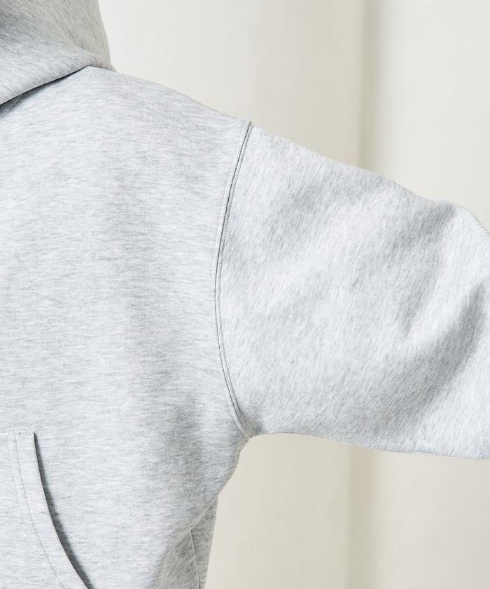 【套裝商品】粘合短款拉鍊連帽衛衣長褲套裝