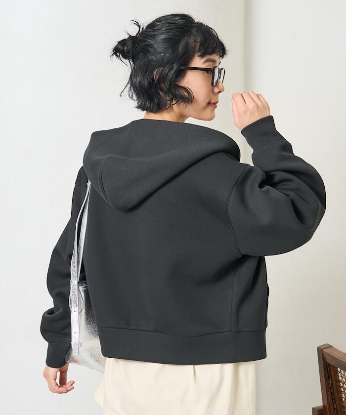 【套裝商品】粘合短款拉鍊連帽衛衣長褲套裝