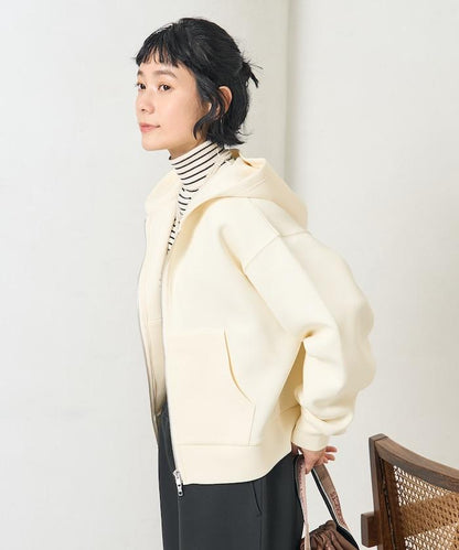 【套裝商品】粘合短款拉鍊連帽衛衣長褲套裝