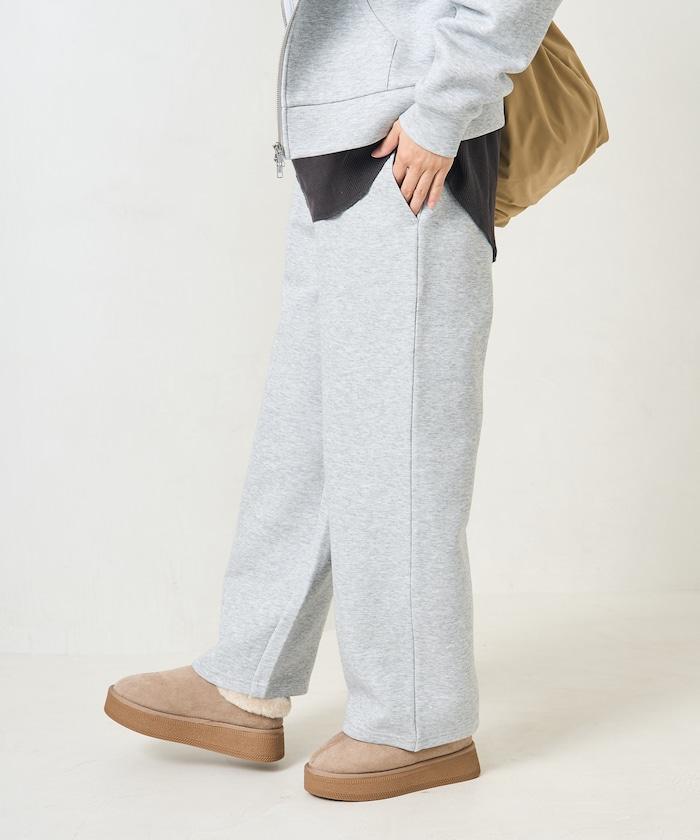 【套裝商品】粘合短款拉鍊連帽衛衣長褲套裝