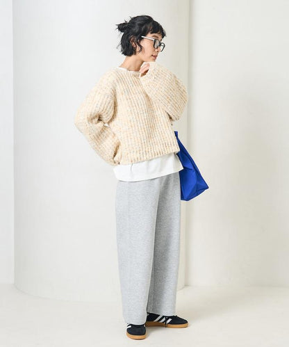 【套裝商品】粘合短款拉鍊連帽衛衣長褲套裝