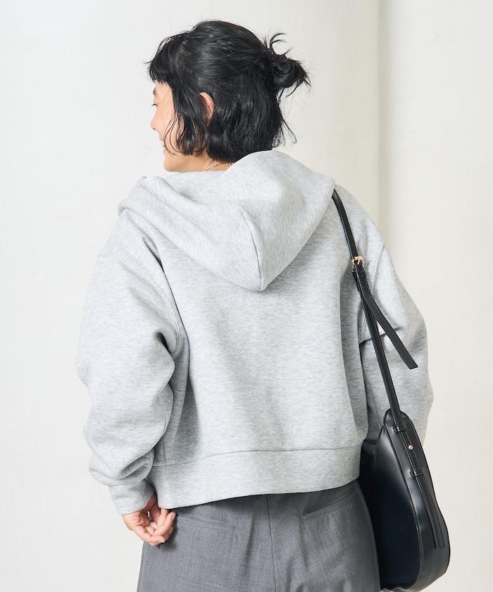 【套裝商品】粘合短款拉鍊連帽衛衣長褲套裝