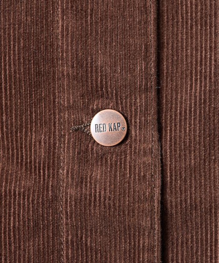 特別款燈芯絨無領V領夾克＜可搭配套裝＞