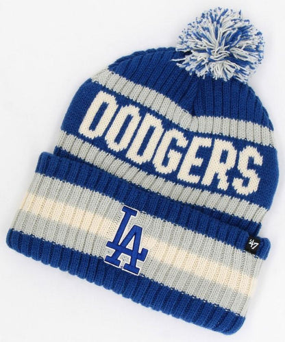 47 羅紋針織毛線帽 帶毛球