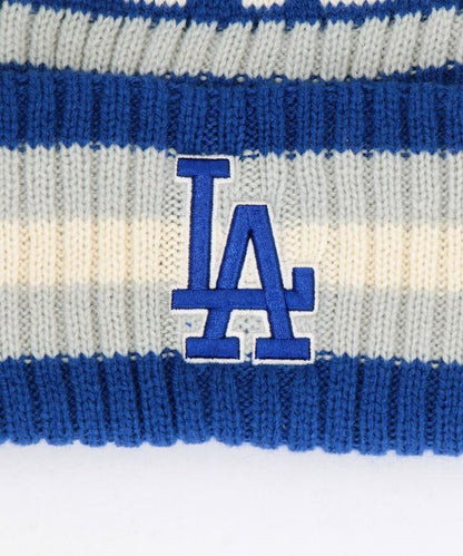 47 羅紋針織毛線帽 帶毛球