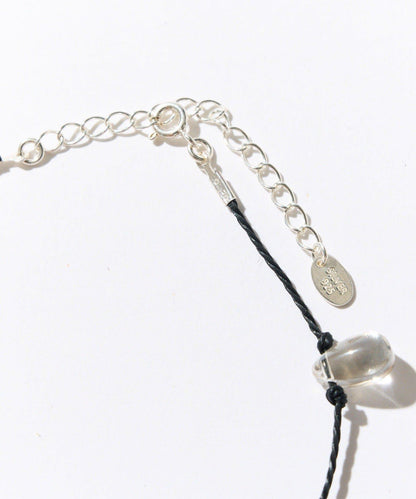 【點綴頸間的亮點】透明玻璃短項鍊