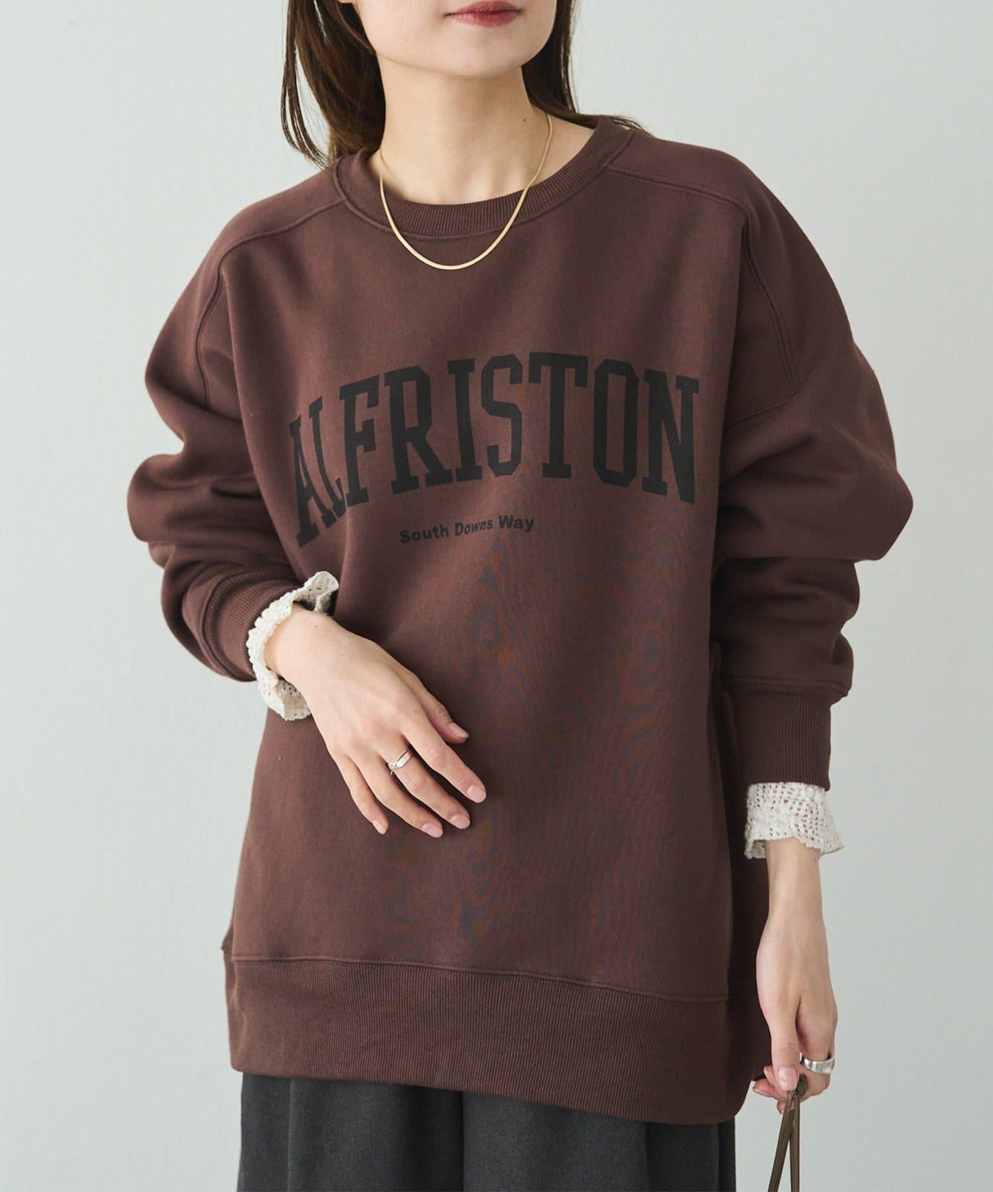 logo印花加絨衛衣套頭衫