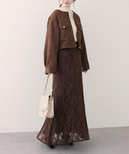 【natural couture】仿麂皮短夾克