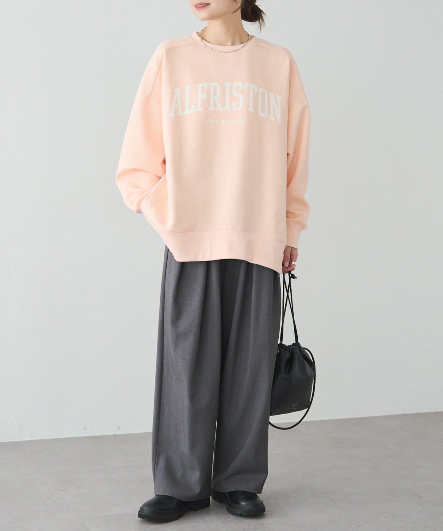 logo印花加絨衛衣套頭衫