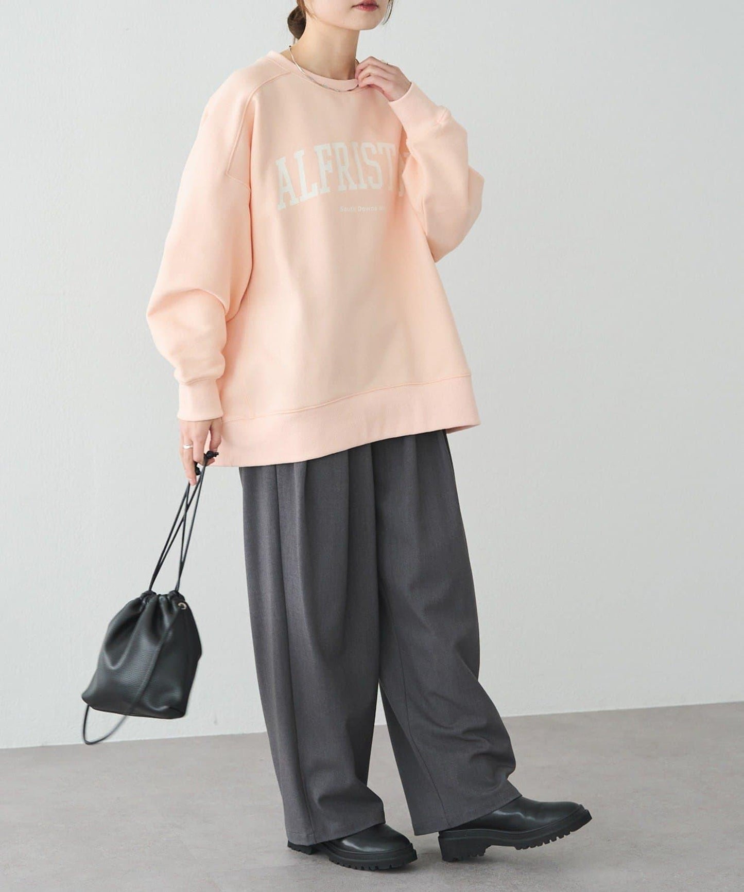 logo印花加絨衛衣套頭衫