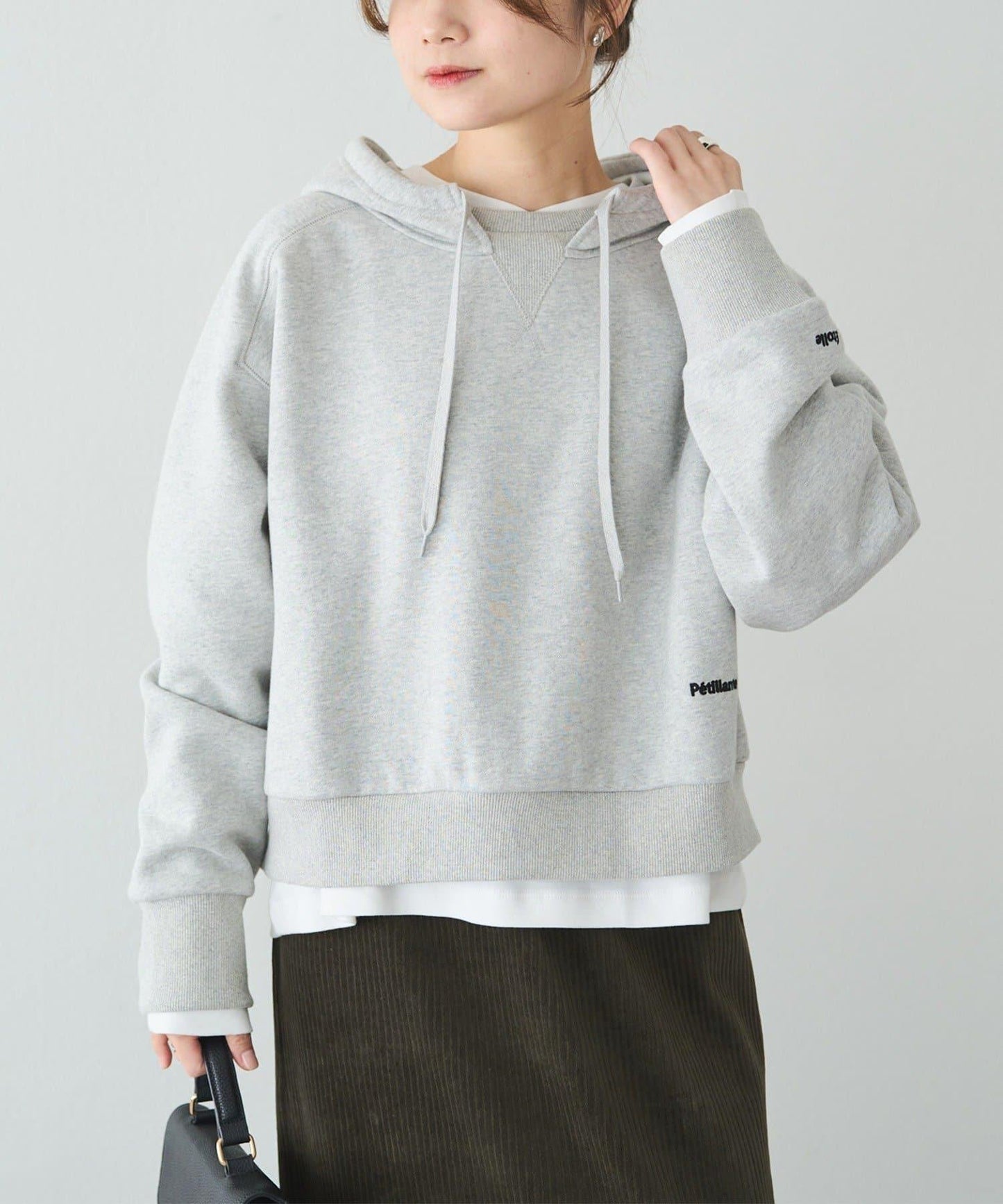 加絨衛衣短款連帽衫