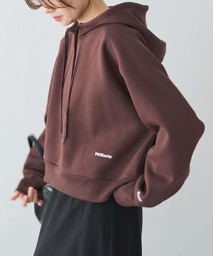 加絨衛衣短款連帽衫