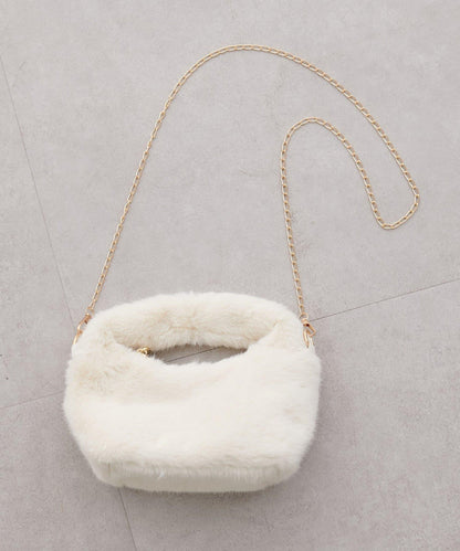 帶肩帶仿皮草包