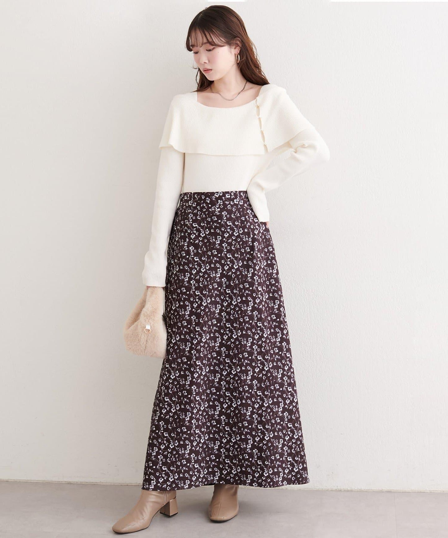 原創圖案可調節長度半身裙