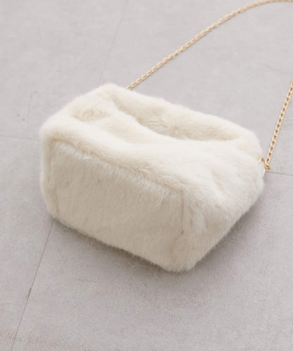 帶肩帶仿皮草包