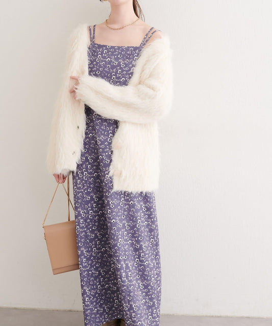 原創圖案吊帶連衣裙