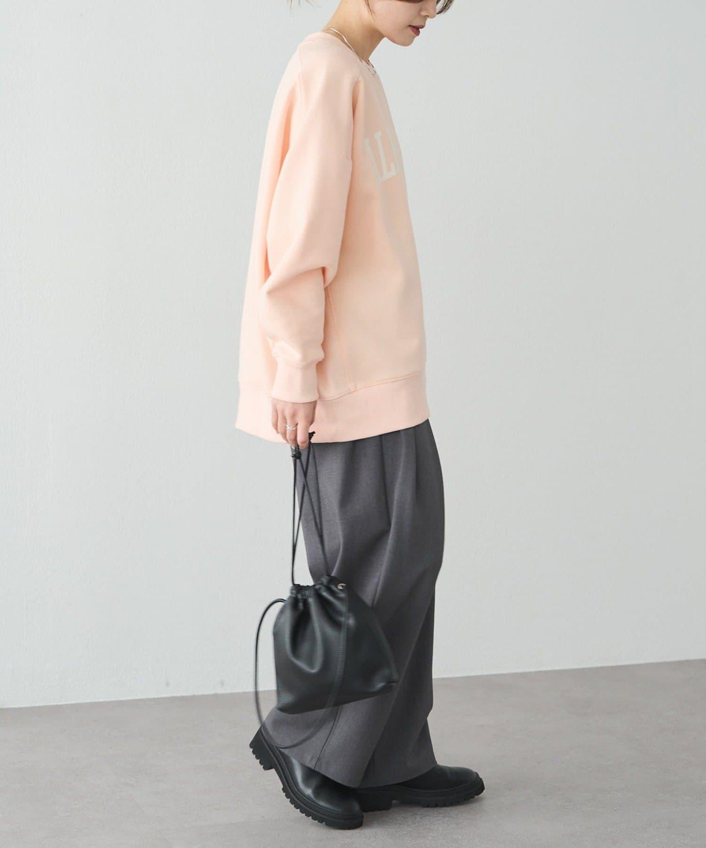 logo印花加絨衛衣套頭衫