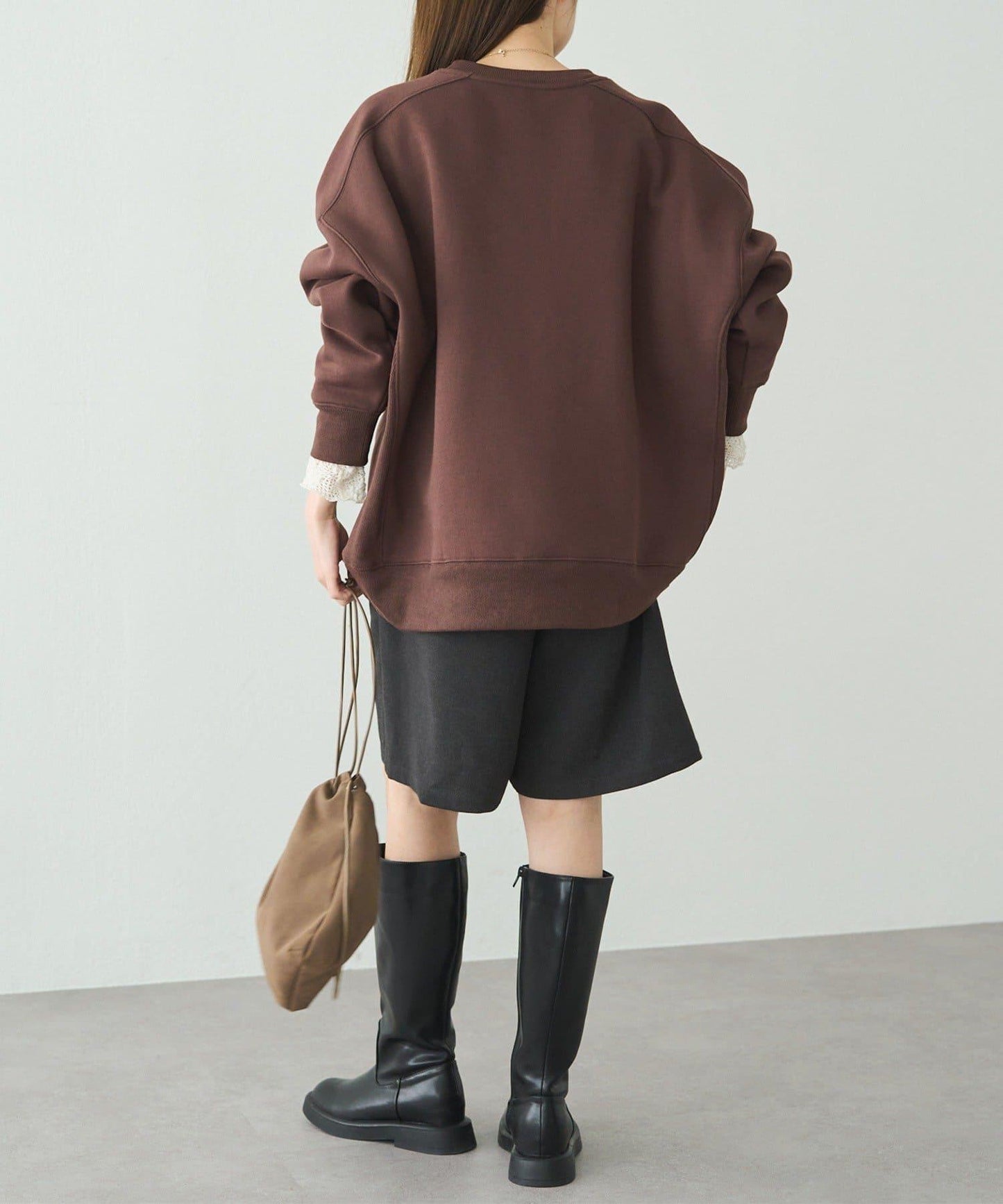 logo印花加絨衛衣套頭衫