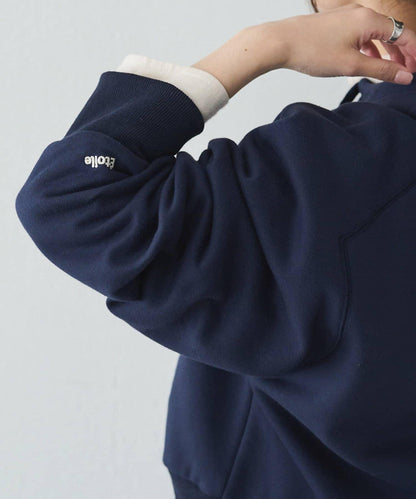 加絨衛衣短款連帽衫