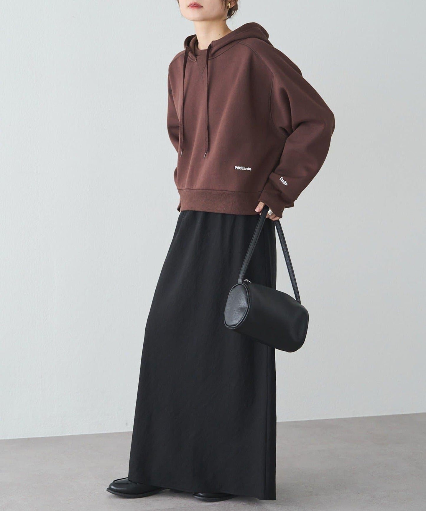 加絨衛衣短款連帽衫