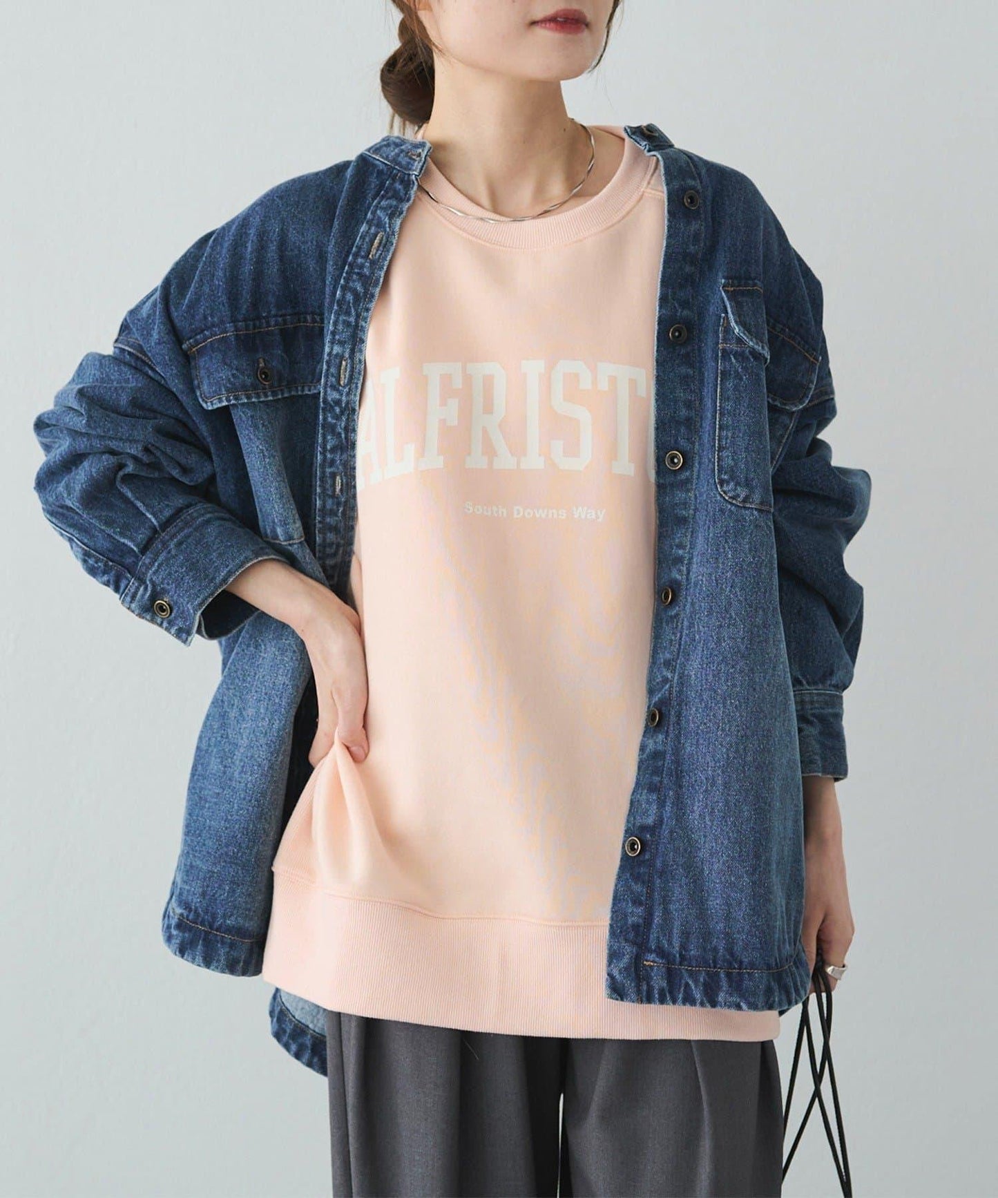 logo印花加絨衛衣套頭衫