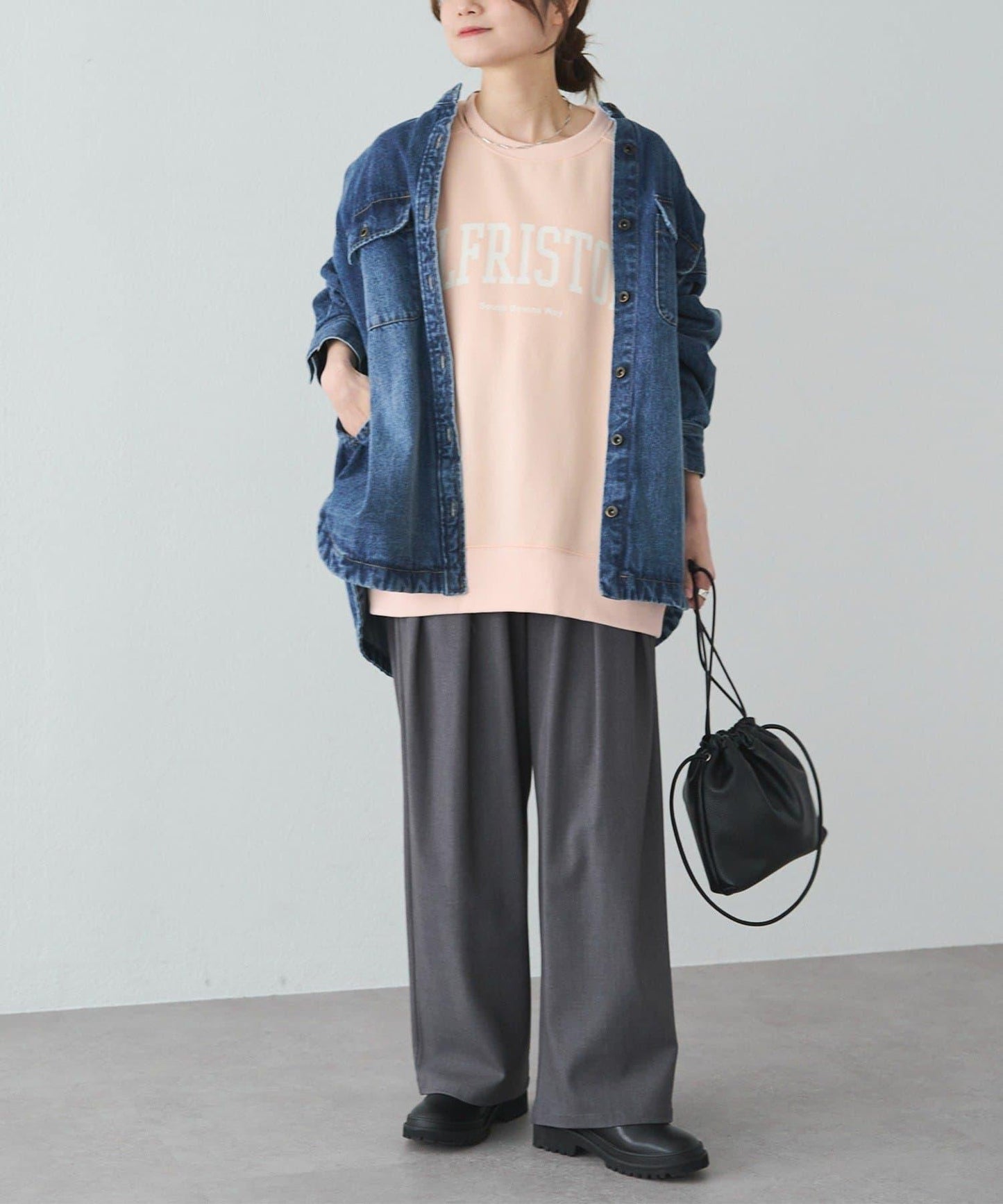 logo印花加絨衛衣套頭衫