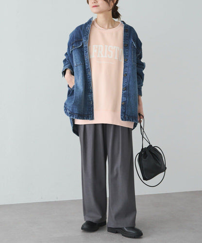 logo印花加絨衛衣套頭衫