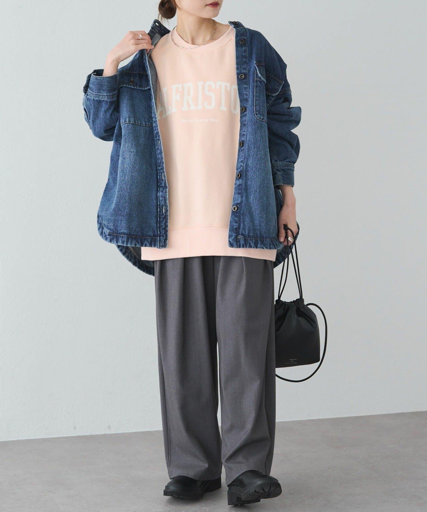 logo印花加絨衛衣套頭衫