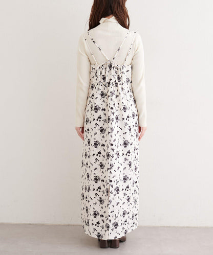 原創圖案吊帶連衣裙