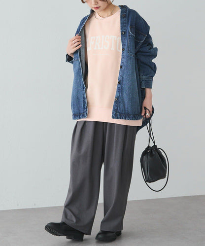 logo印花加絨衛衣套頭衫