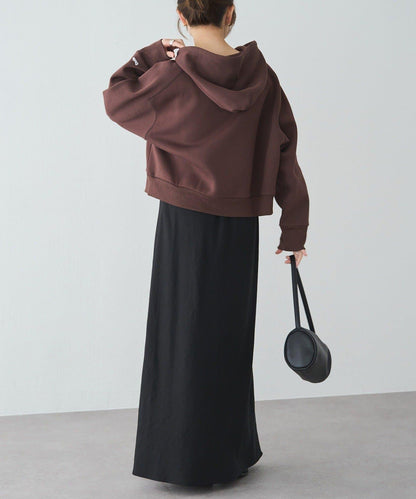 加絨衛衣短款連帽衫