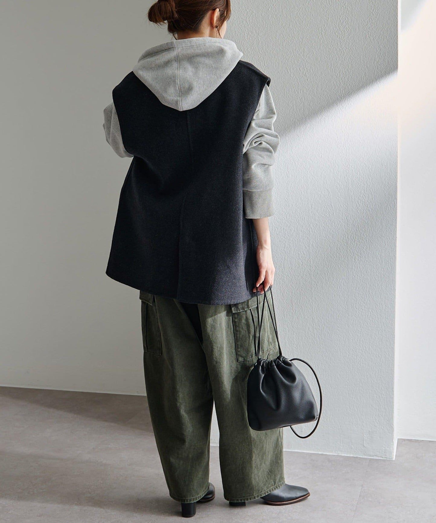 加絨衛衣短款連帽衫