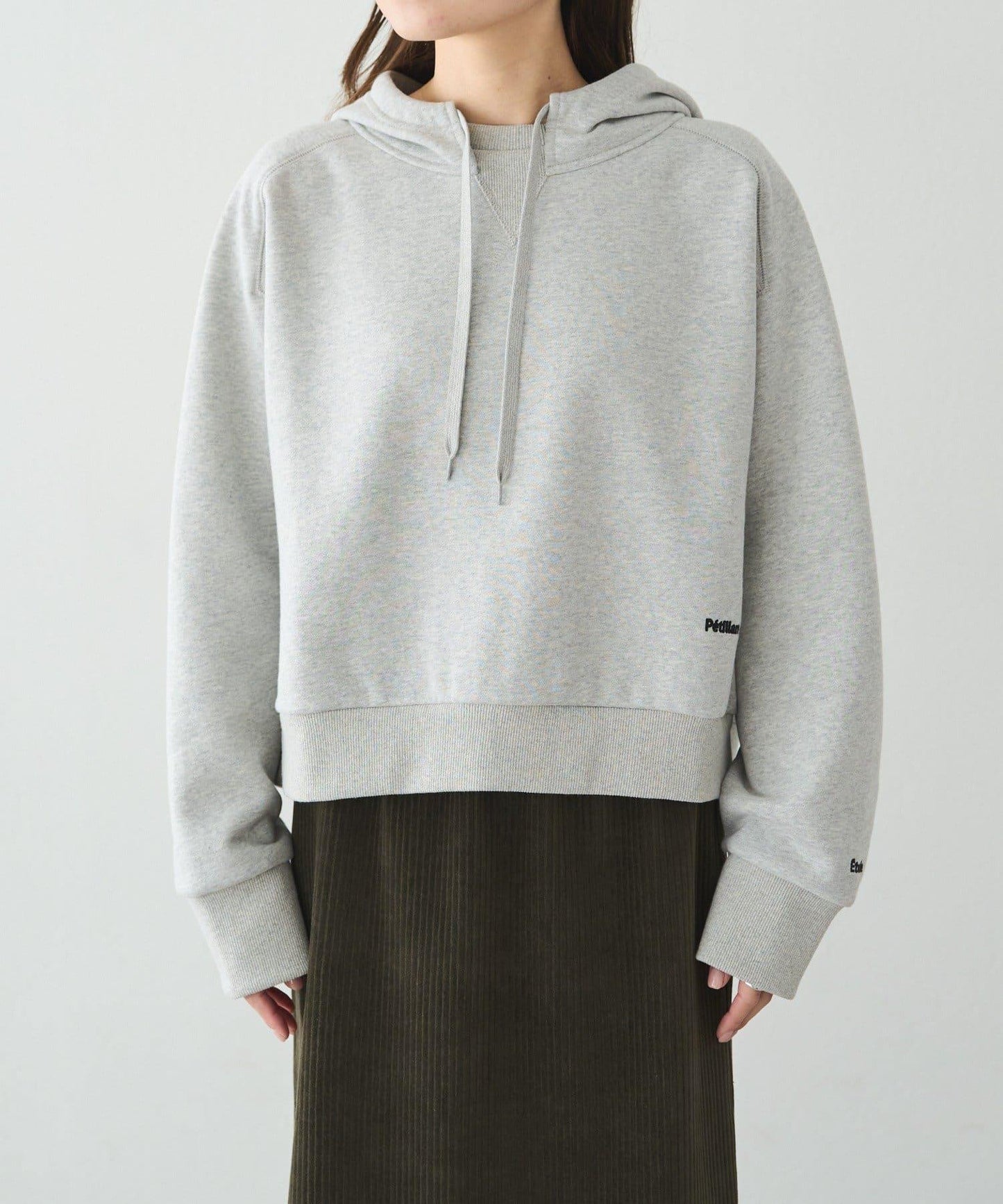 加絨衛衣短款連帽衫