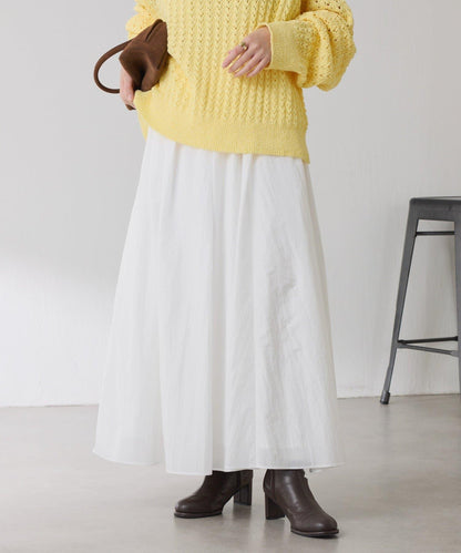 【全鬆緊腰】褶皺半身裙