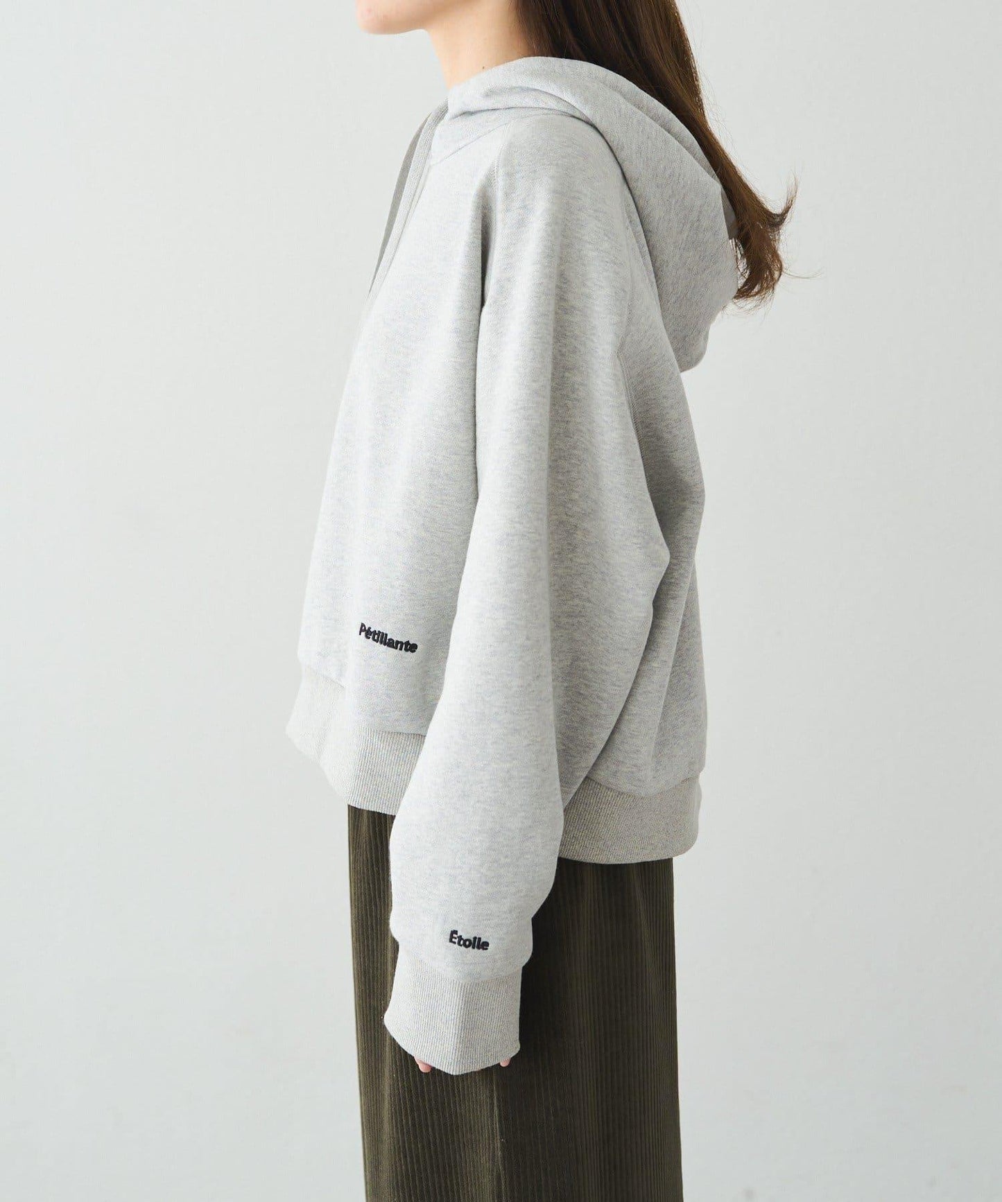 加絨衛衣短款連帽衫