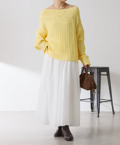 【可穿至春季】蕾絲拼接針織衫