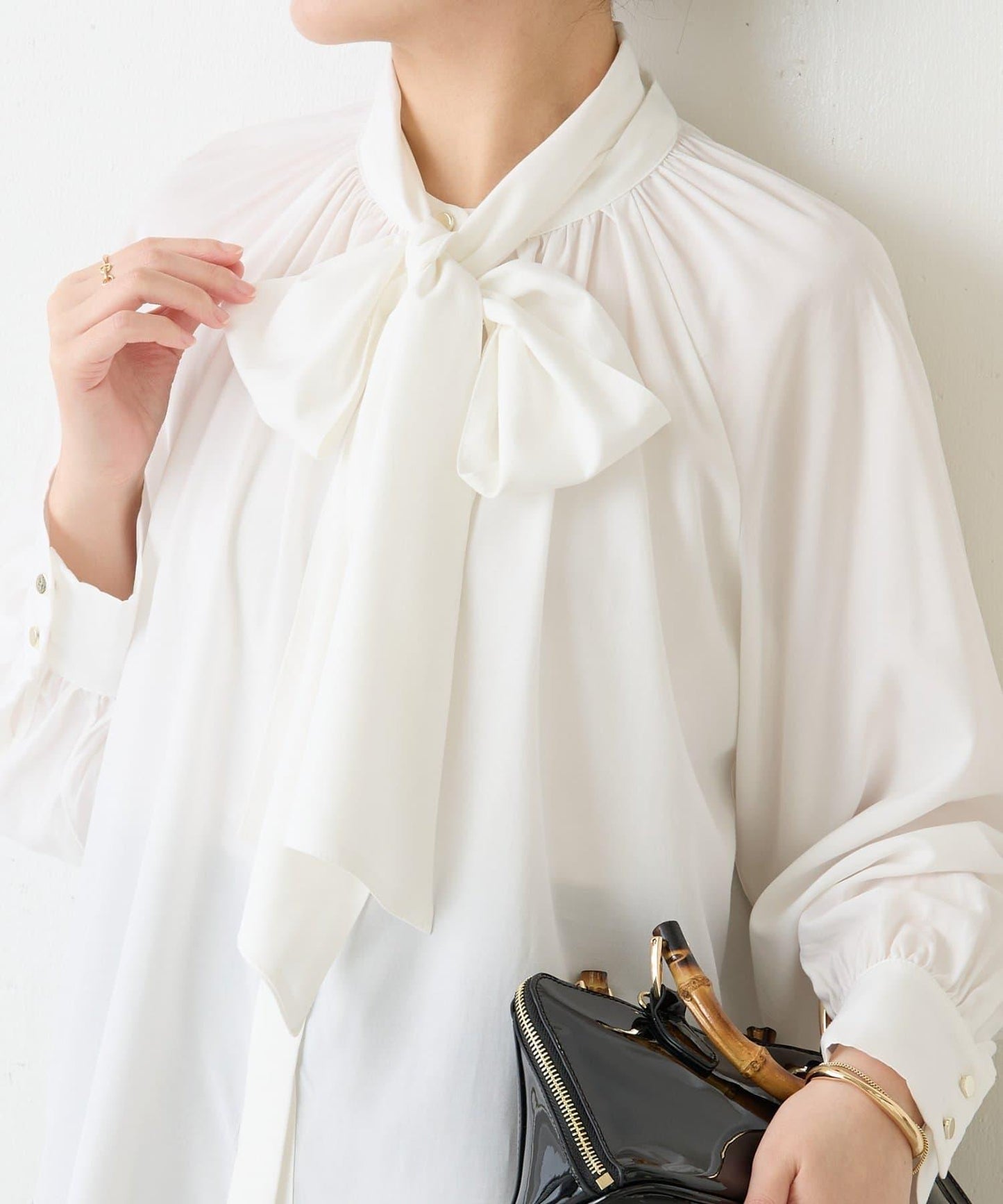 【領結可拆卸】2WAY領結襯衫/禮服