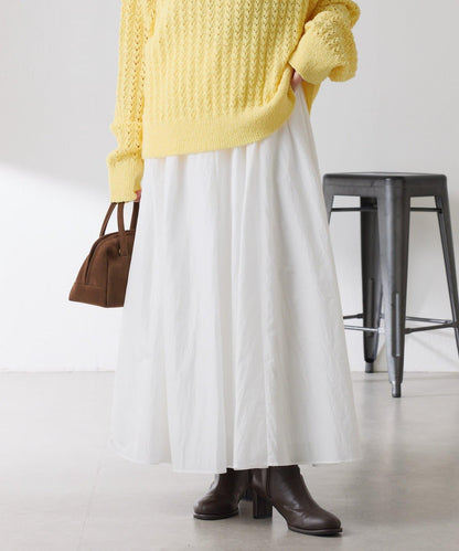 【全鬆緊腰】褶皺半身裙