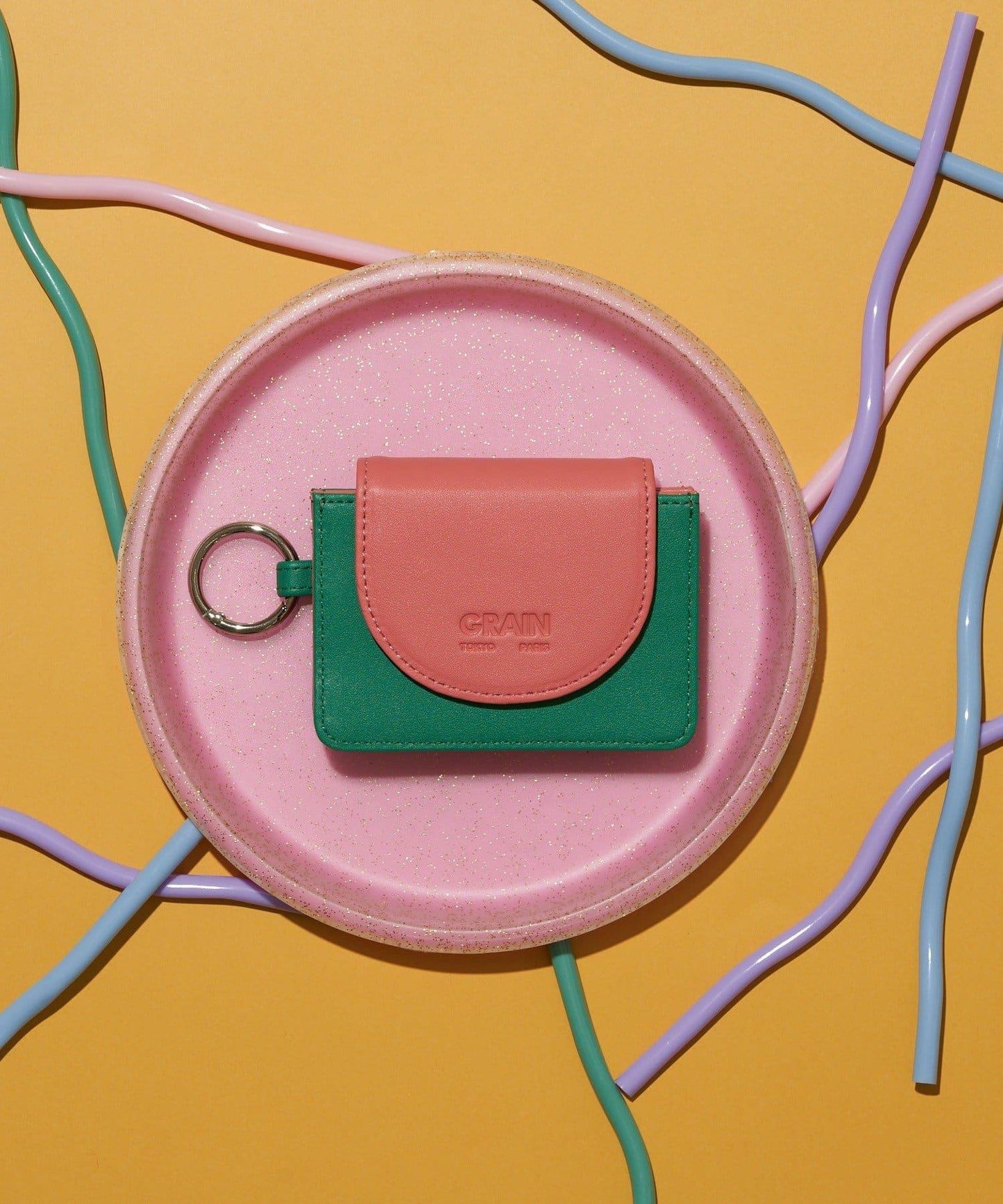 【GRAIN/グレイン】拼色極簡主義錢包