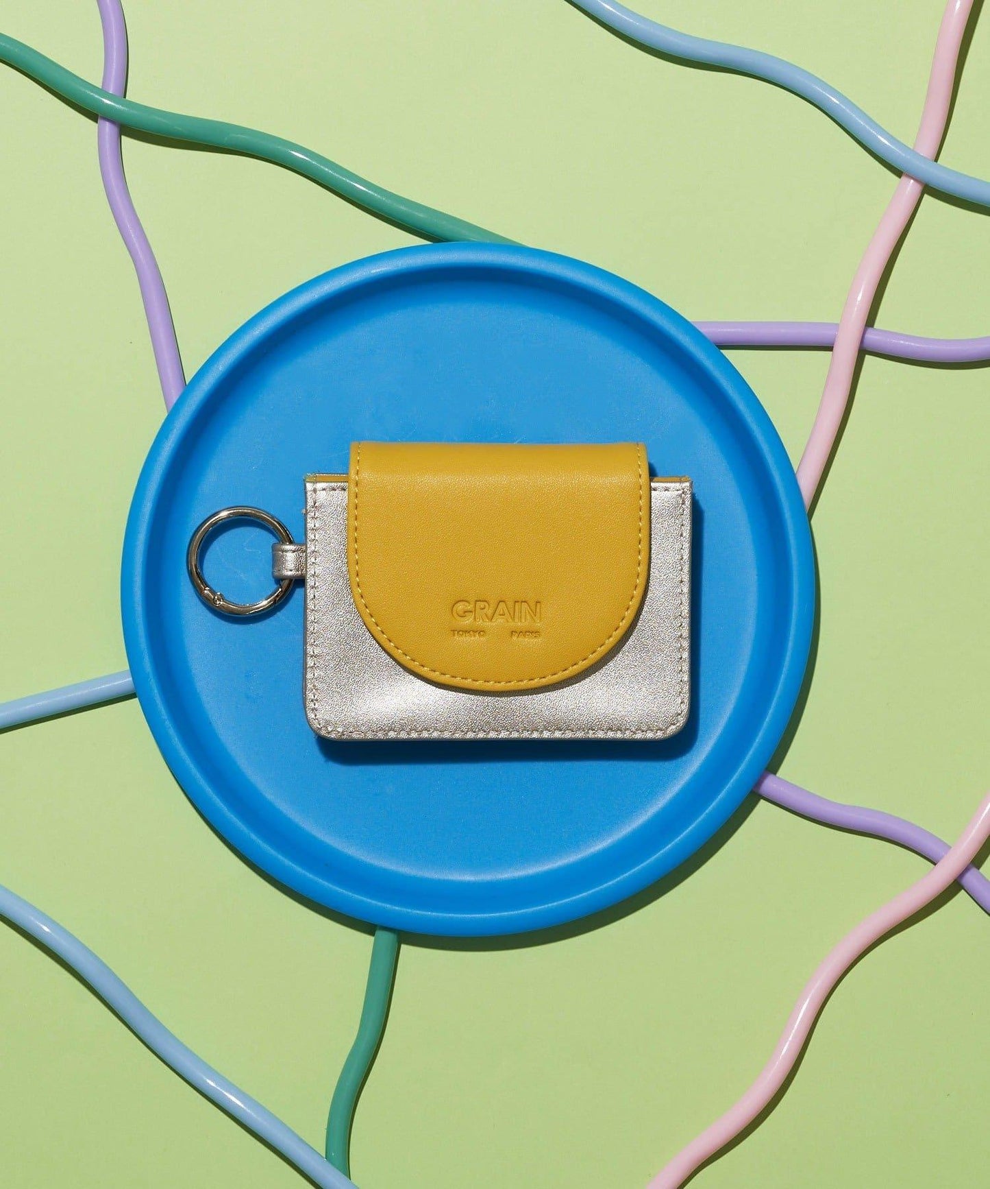 【GRAIN/グレイン】拼色極簡主義錢包